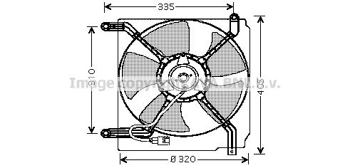 AVA QUALITY COOLING Ventilators, Motora dzesēšanas sistēma DW7504